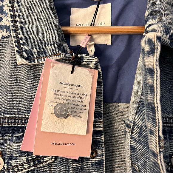 Anthropologie - Avec Les Filles Denim Quilted Jacket - Picture 8 of 11